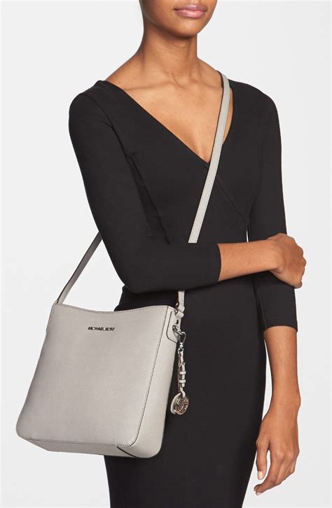 michael kors grey cross body bag|michael kors black purse crossbody.